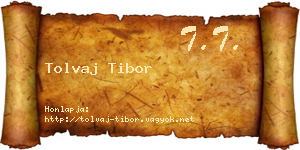 Tolvaj Tibor névjegykártya